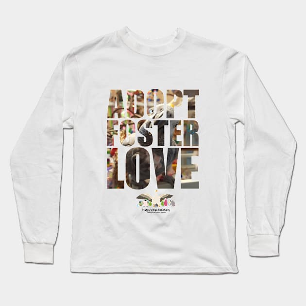 Adopt Foster Love!  Mr. Congo! Long Sleeve T-Shirt by HappyWings